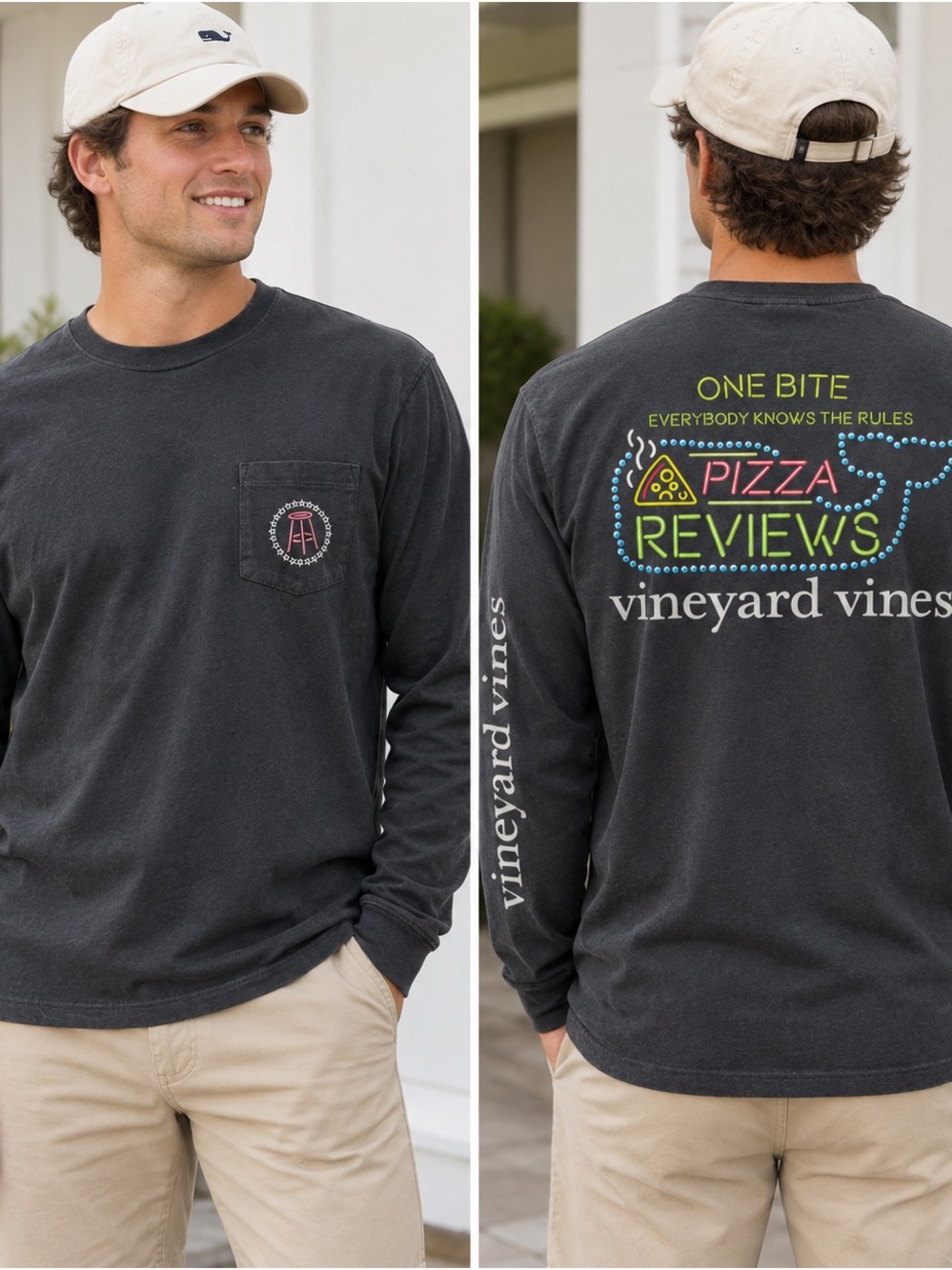 Vineyard Vines x Barstool Pizza Reviews Unisex Long Sleeve Tee